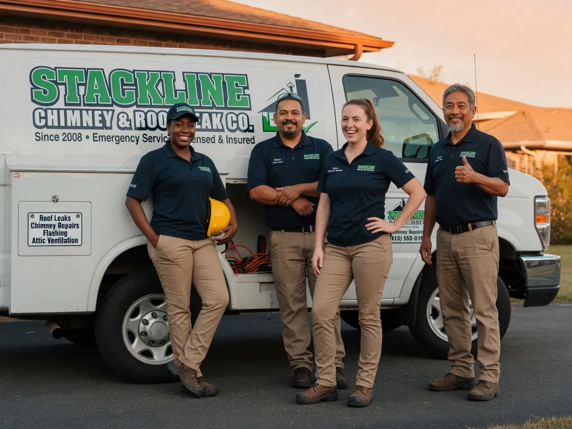 Chimney flashing repair company in Como, TX